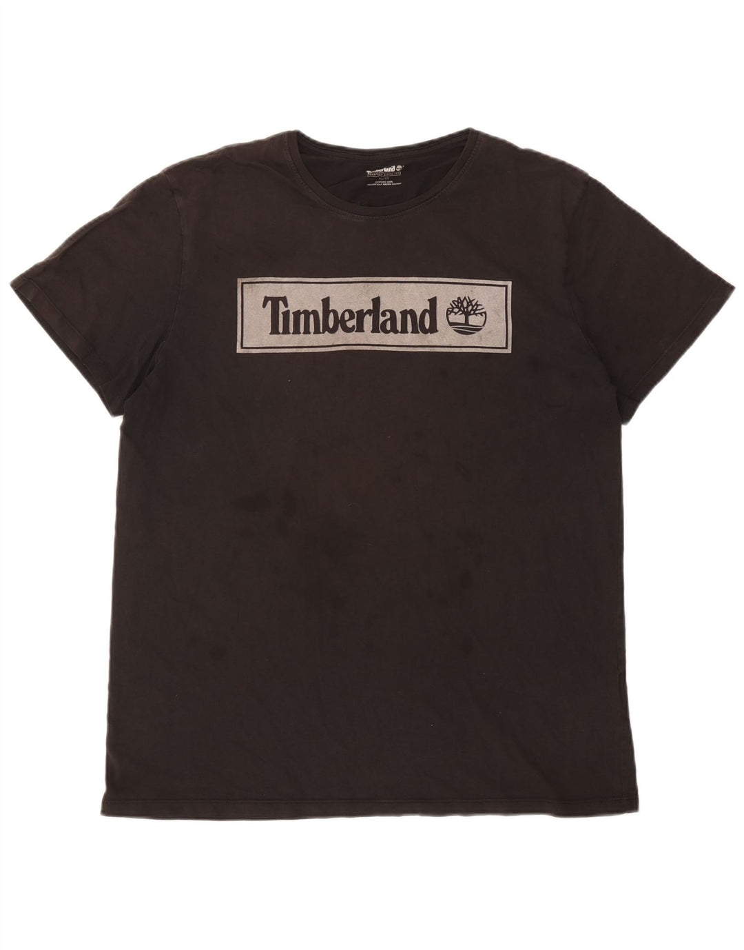 Timberland Camiseta gráfica para hombre Top XL Algodón negro