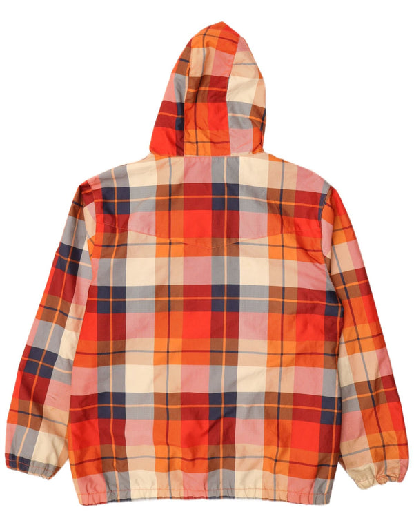 DC Chaqueta cortavientos con capucha para hombre UK 42 XL Poliéster a cuadros multicolor