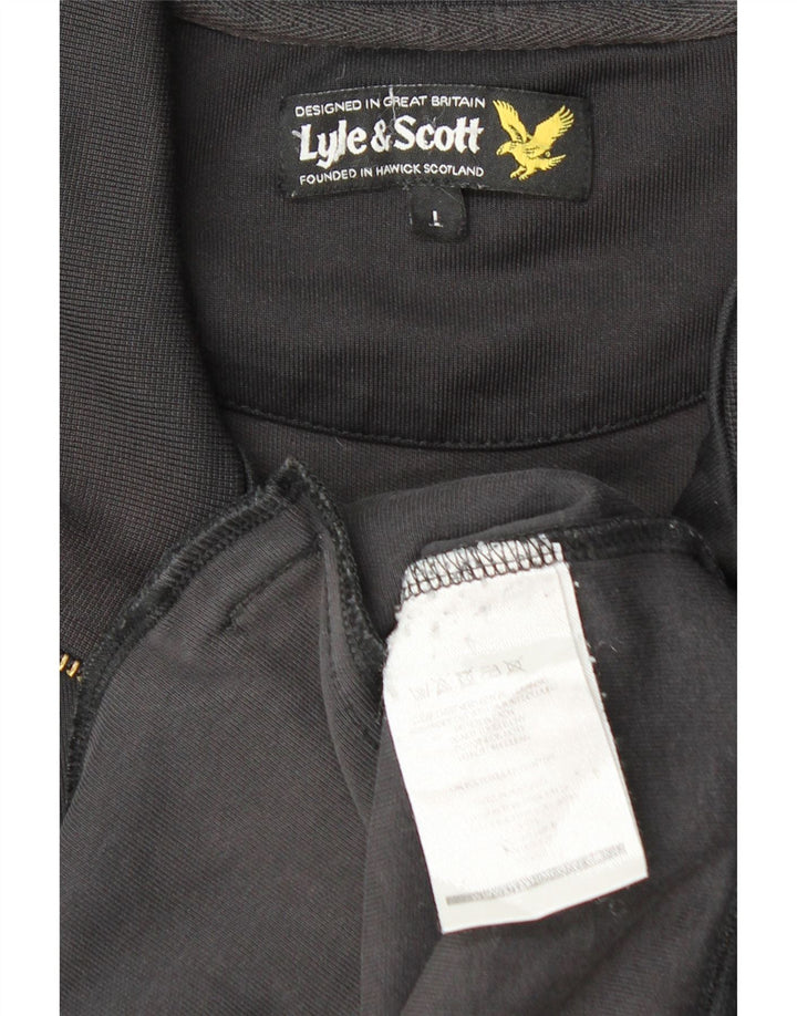 Lyle & Scott Chaqueta superior de chándal para hombre Poliéster negro grande