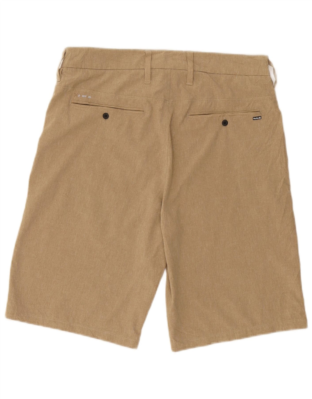Hurley Pantalones cortos chinos para hombre W30 Poliéster beige medio