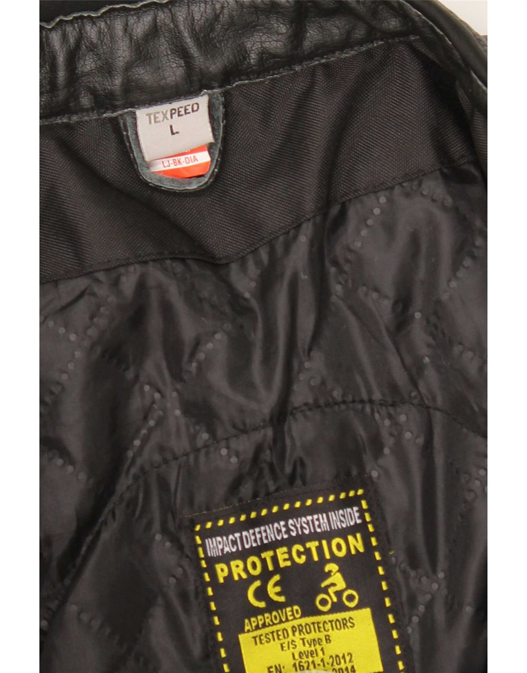 Texpeed Chaqueta de cuero para hombre Reino Unido 40 Grande Negro