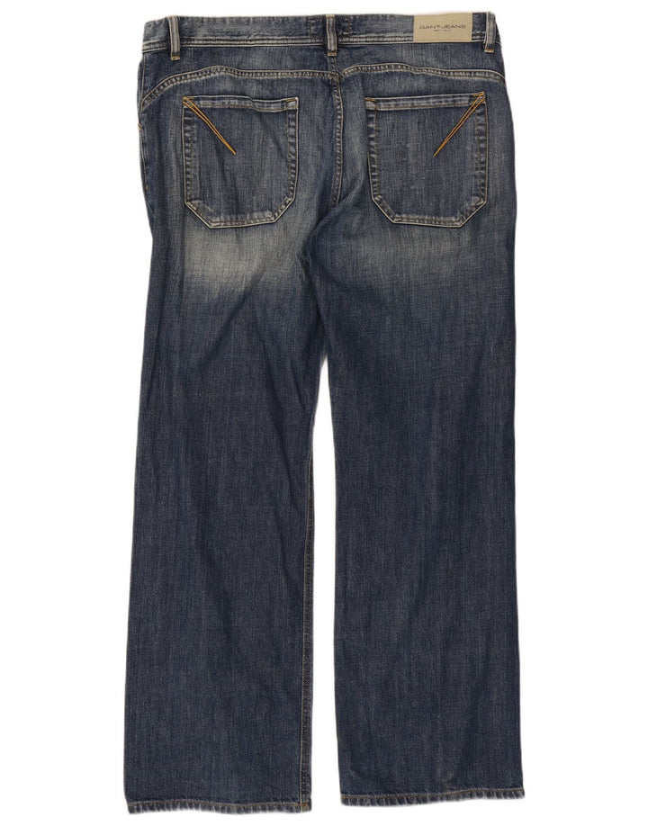 Gant Vaqueros Rectos Para Hombre W38 L32 Algodón Azul