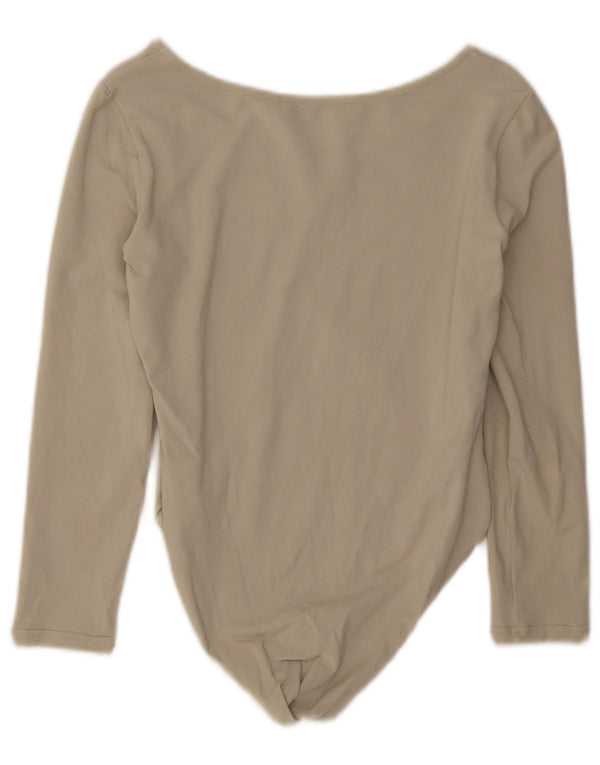 Body vintage para mujer UK 44 Algodón beige medio