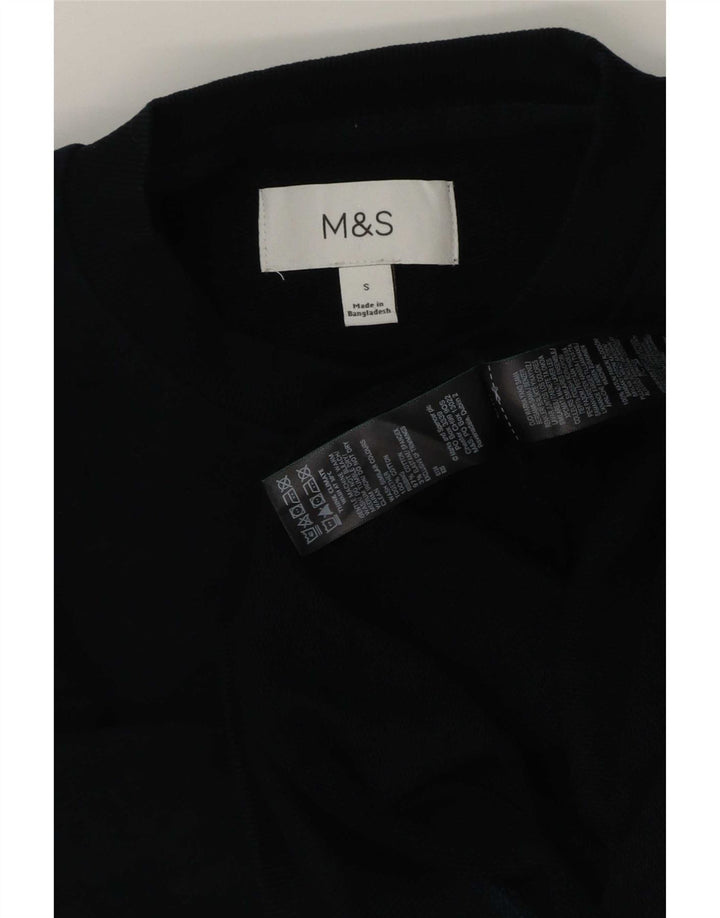 Marks & Spencer Hombre Sudadera Jumper Small Azul Marino Algodón