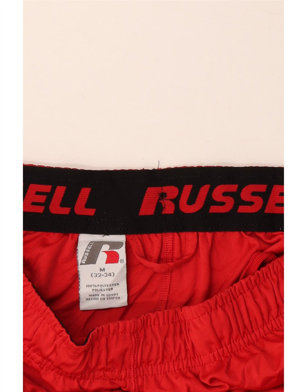 RUSSELL ATHLETIC Shorts deportivos para hombre Poliéster color block rojo medio