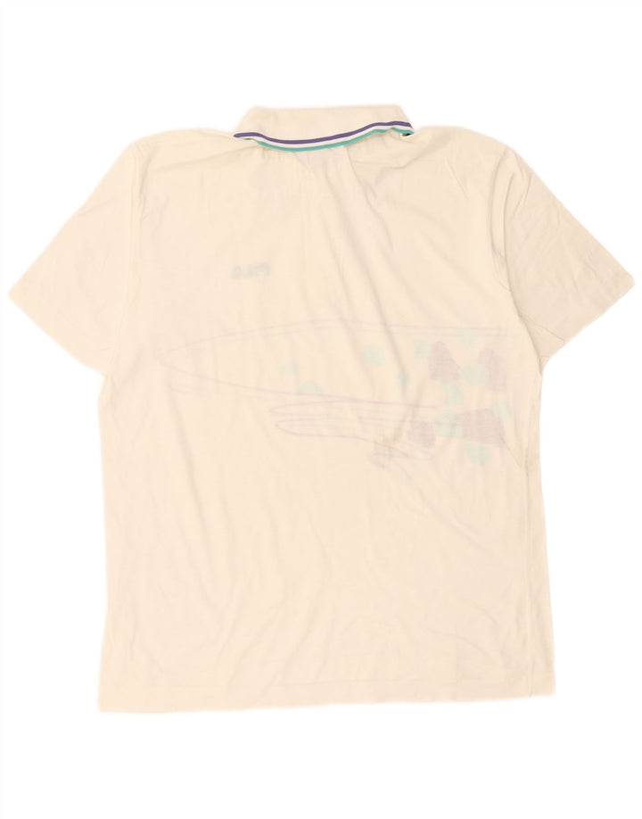 Fila Polo gráfico para hombre IT 54 XL Blanco