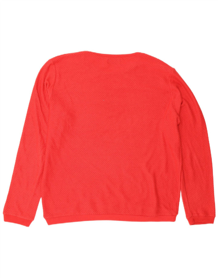 Zara Hombre Jersey Cuello Redondo Jersey Grande Poliéster Rojo