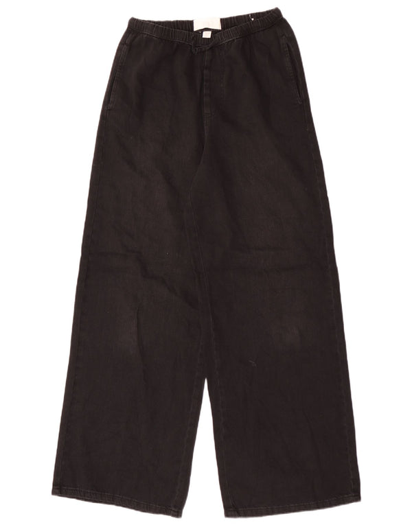 Zara Vaqueros Pierna Ancha Niña 13-14 Años W28 L29 Algodón Negro
