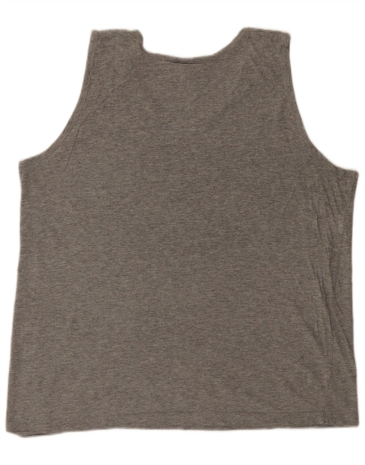 Lotto Hombre Camiseta Sin Mangas Estampada Gris Medio Moteada