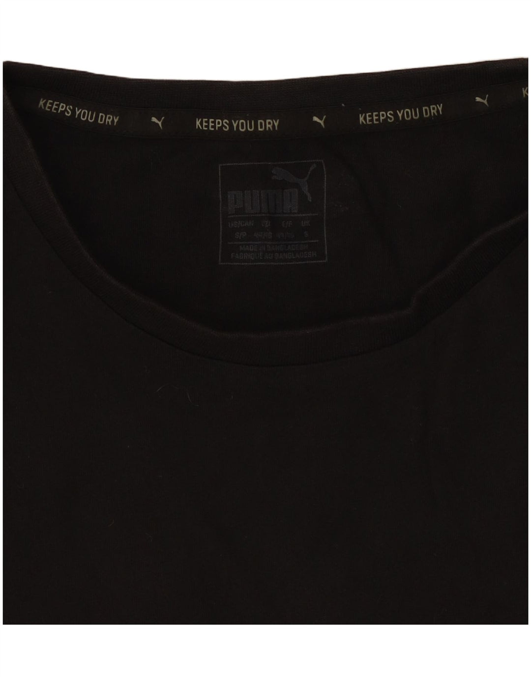 Puma - Camiseta gráfica para hombre, talla pequeña, algodón negro