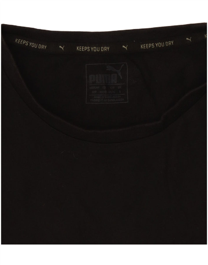 Puma - Camiseta gráfica para hombre, talla pequeña, algodón negro