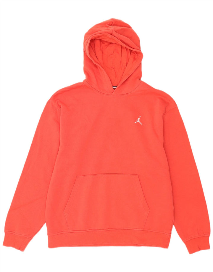 Jordan - Sudadera con capucha para hombre, talla grande, algodón rojo