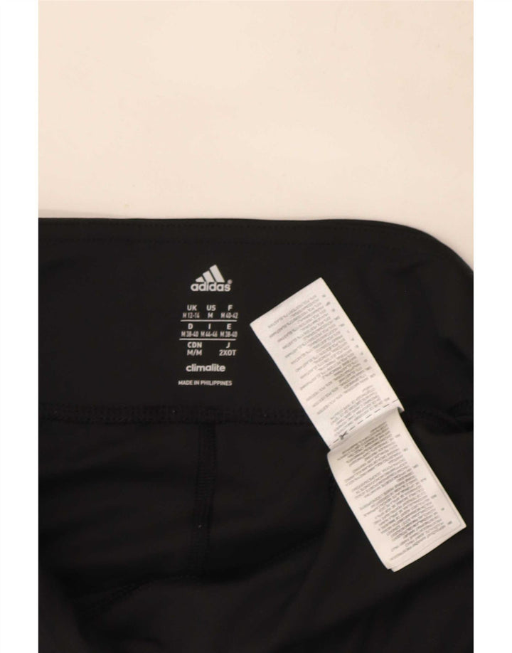 Adidas Leggings Climalite para mujer Reino Unido 12/14 Mediano Negro Poliéster