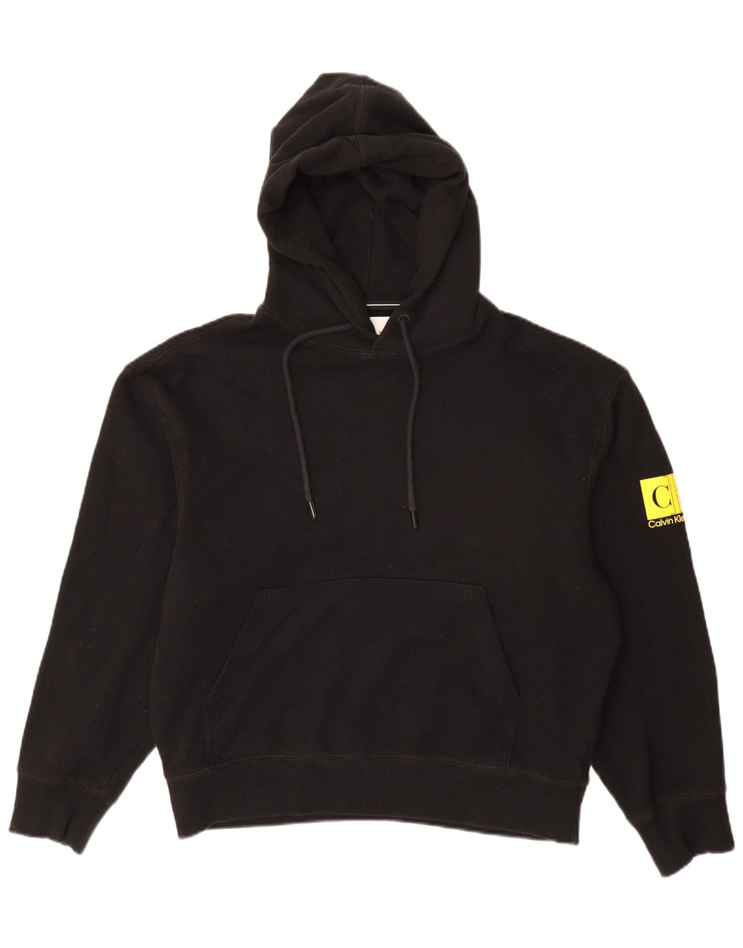 CALVIN KLEIN JEANS Jersey con capucha gráfica para hombre Algodón negro mediano