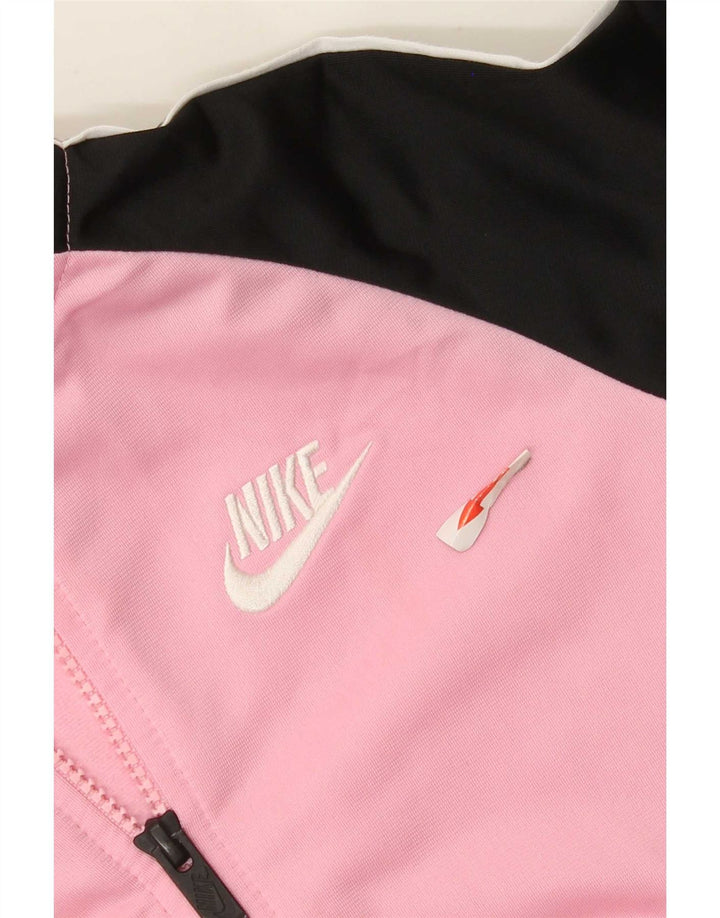 Nike - Chaqueta de chándal para niña, 5-6 años, color rosa medio, poliéster