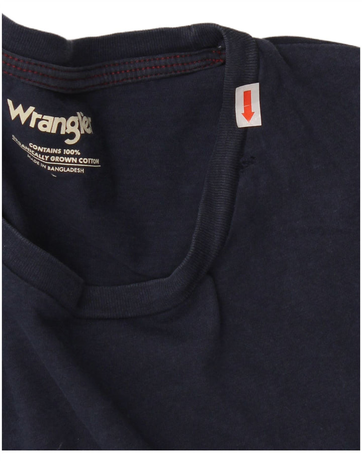 Wrangler - Camiseta para hombre, talla grande, color azul marino, algodón