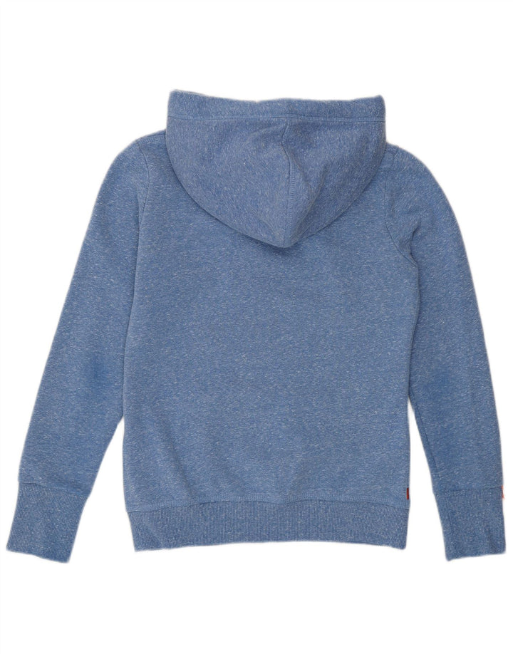 Superdry Jersey con capucha para mujer UK 8 Small Poliéster moteado azul