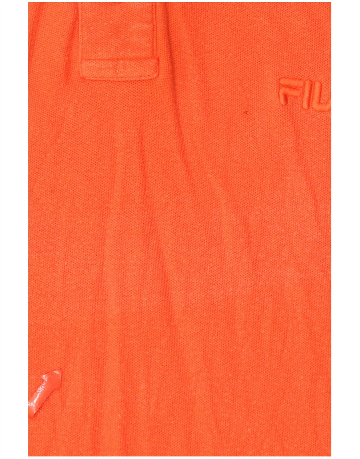 Fila Polo Hombre Grande Naranja Algodón