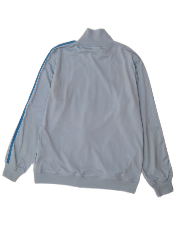 Adidas - Chaqueta de chándal gráfica para niños de 13 a 14 años, color azul grande