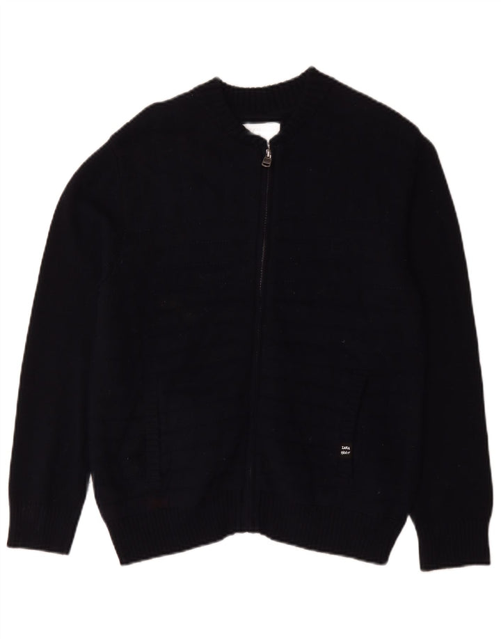 Zara Jersey Cárdigan Niño 11-12 Años Azul Marino