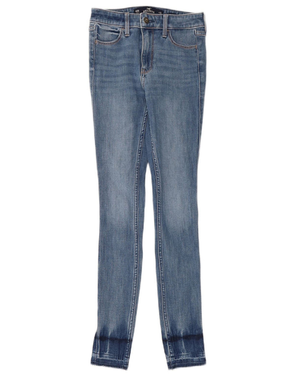 HOLLISTER Jeans ajustados de talle alto para mujer US 00 2XS W23 L30 Algodón azul