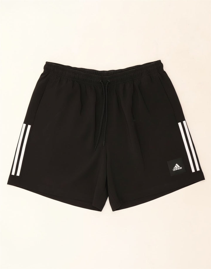 Adidas Pantalones cortos deportivos para hombre 2XL Poliéster negro