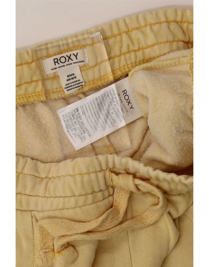 Pantalones cortos deportivos Roxy para mujer UK 44 Algodón amarillo mediano