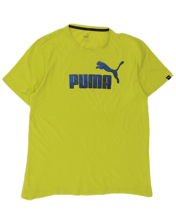Puma - Camiseta gráfica para hombre, talla grande, verde