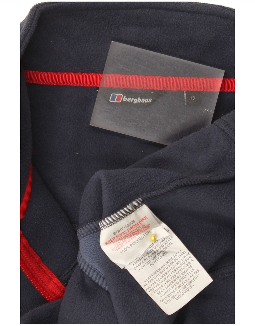 Berghaus Chaqueta polar para niño 12-13 años Azul marino Poliéster color block