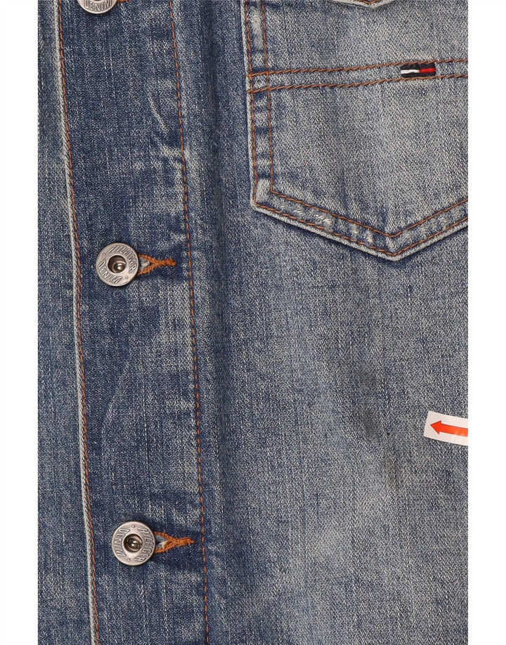 Tommy Hilfiger Chaqueta vaquera para mujer UK 46 Algodón azul grande