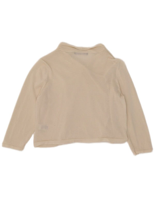 Marks & Spencer Suéter tipo cárdigan de manga 3/4 para mujer UK 40 Medium Off White