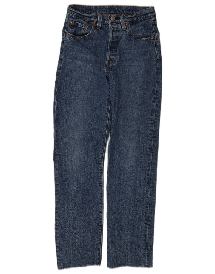 Vaqueros Levi's Mujer 501 Rectos W24 L28 Algodón Azul