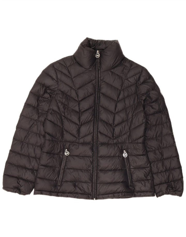 Michael Kors Chaqueta acolchada para mujer UK 10 Small Nylon negro