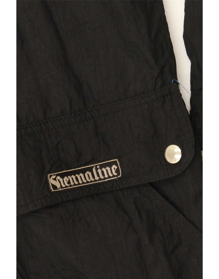 Vintage hombres bombardero chaqueta Reino Unido 42 XL negro