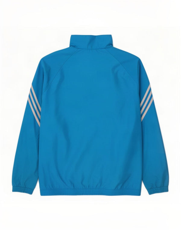Adidas Hombre Graphic Chándal Top Chaqueta Poliéster Azul Medio