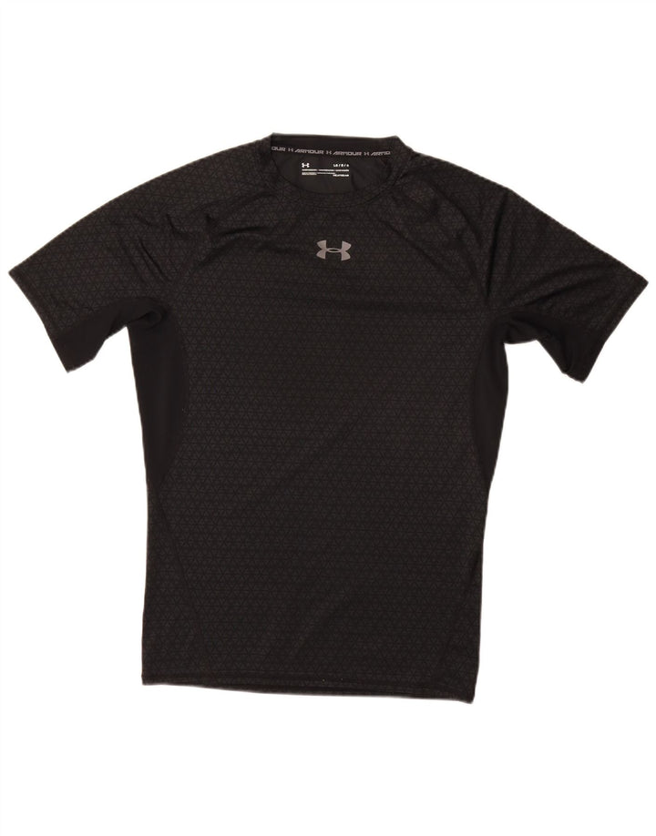 UNDER ARMOUR Camiseta Heat Gear para hombre Top grande gris geométrico sintético