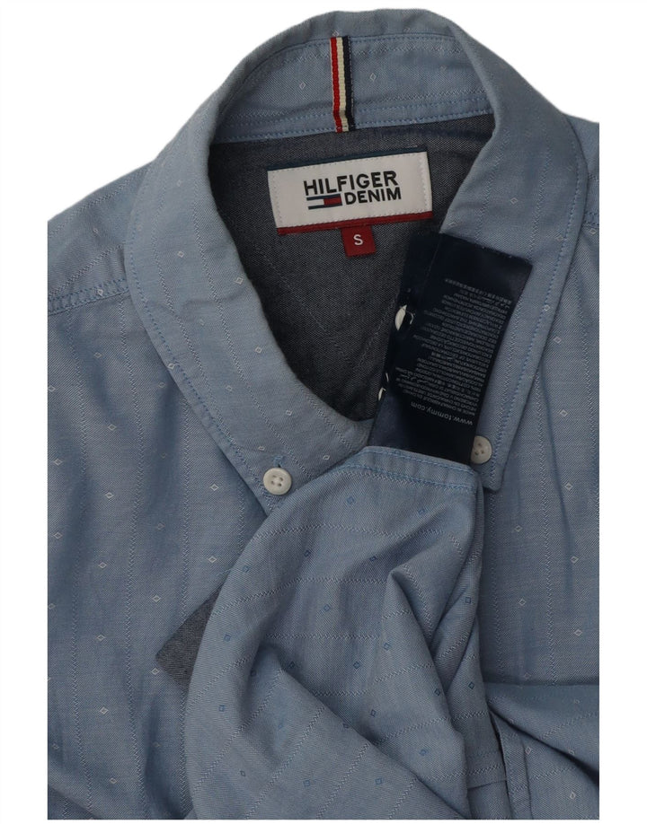 Camisa Tommy Hilfiger Hombre Small Blue Spotted Cotton