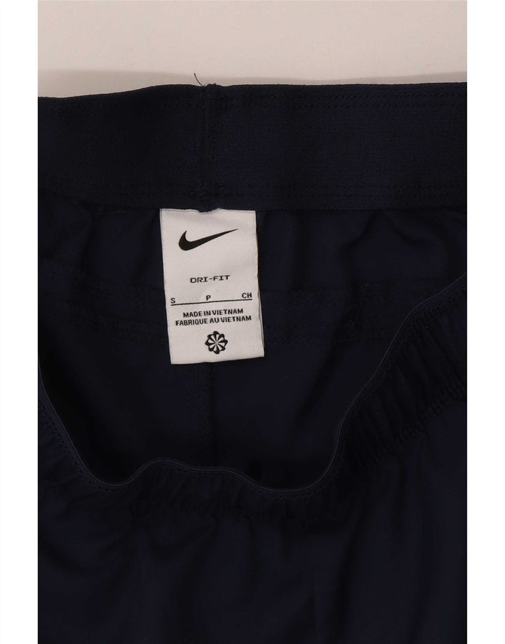 Nike Dri Fit - Pantalones cortos deportivos para hombre, talla pequeña, poliéster, color azul marino