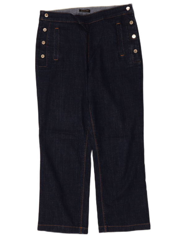 Massimo Dutti Vaqueros Cropped Mujer EU 40 Medium W30 L25 Azul Marino Algodón