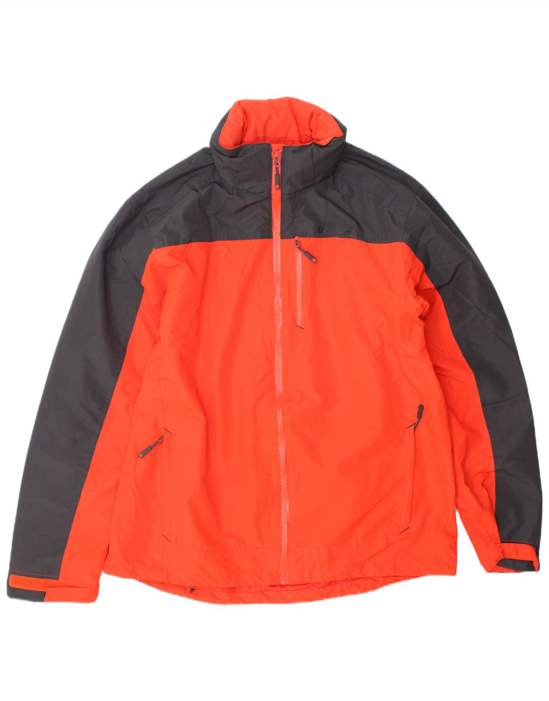 MOUNTAIN WAREHOUSE Chaqueta impermeable con capucha para hombre UK 40 Large Naranja Colorblock