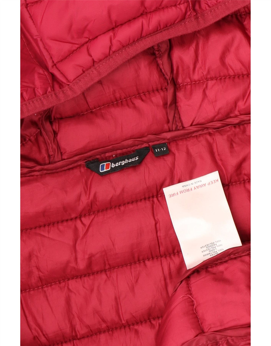 BERGHAUS Chaqueta acolchada con capucha para niña 11-12 años Poliamida rosa
