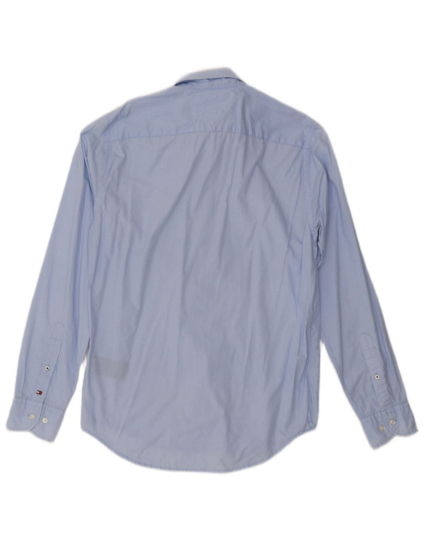 Tommy Hilfiger Camisa New York Fit para Hombre Algodón Azul Pequeño