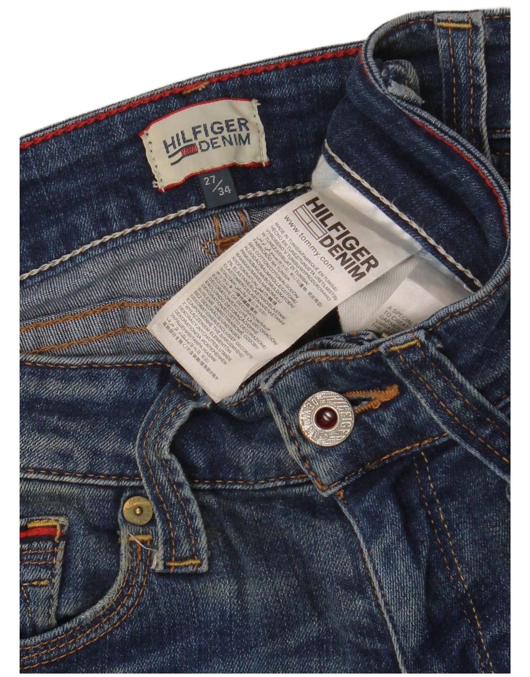 Vaqueros Tommy Hilfiger Mujer Slim W27 L30 Algodón Azul