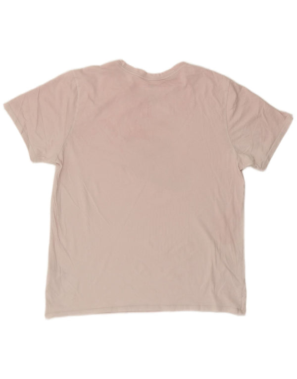 NIKE Camiseta gráfica de corte atlético para hombre Top XL Algodón rosa