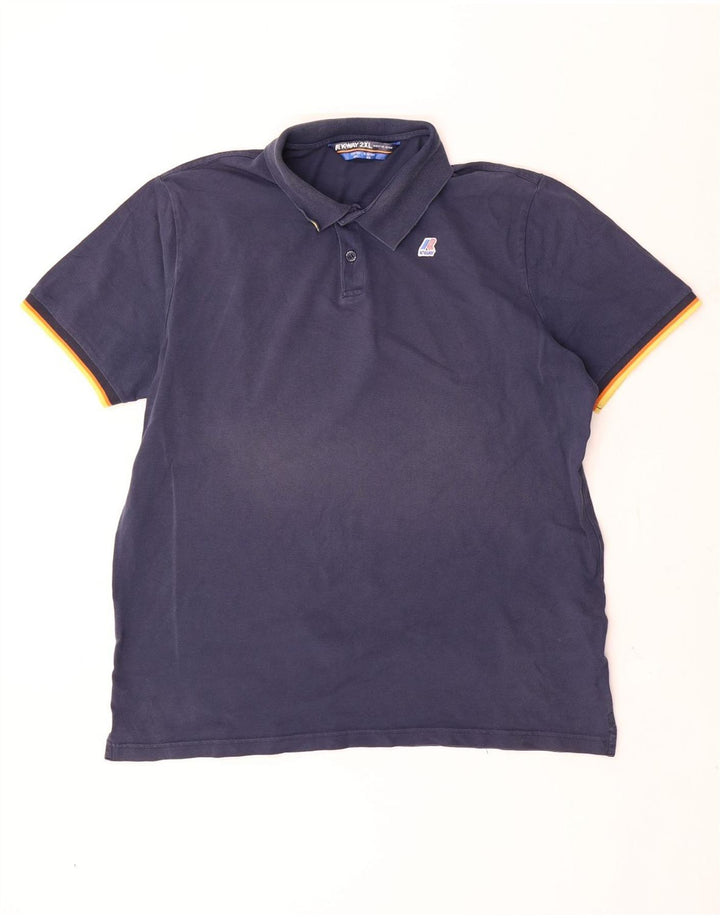 K-Way Polo Hombre 2XL Azul Marino Algodón
