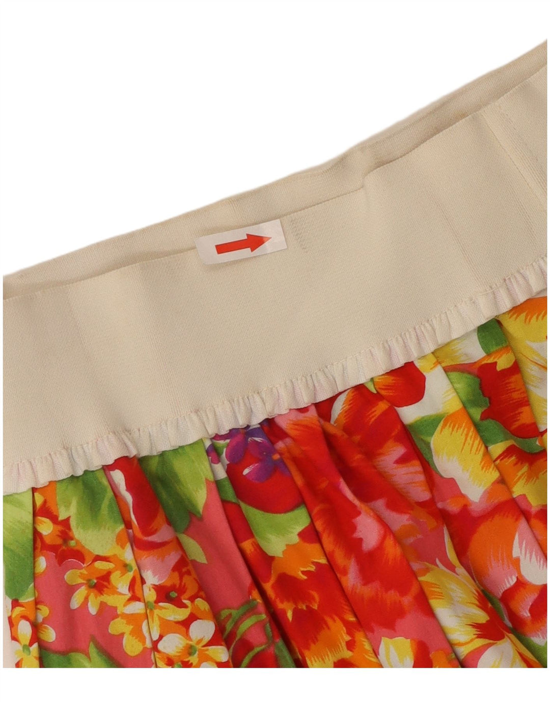 Zucchero Falda Plisada para Mujer UK 44 Mediana W28 Multicolor Floral