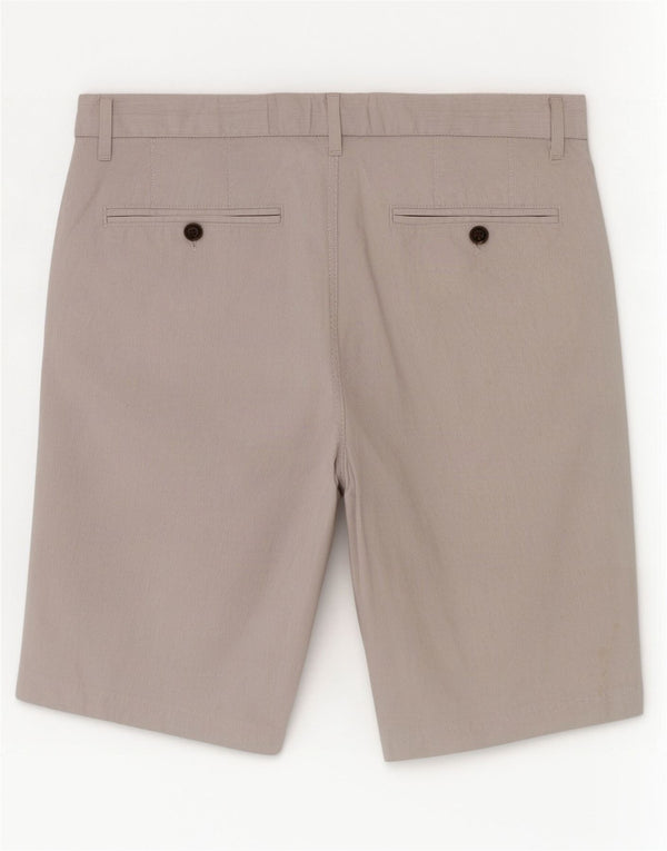 Marks & Spencer Pantalones cortos chinos para hombre W32 Algodón a rayas gris medio