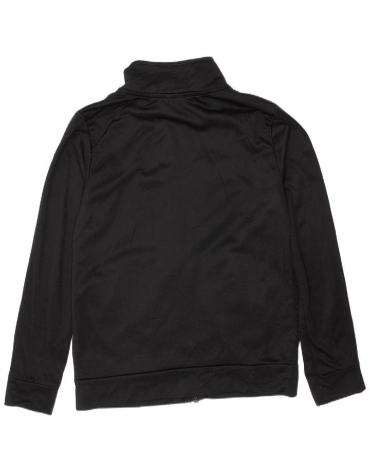 Puma Boys Graphic Chándal Top Chaqueta 7-8 Años Pequeño Negro Poliéster