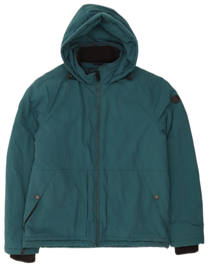 North Sails Chaqueta acolchada con capucha para hombre UK 38 Poliamida verde medio