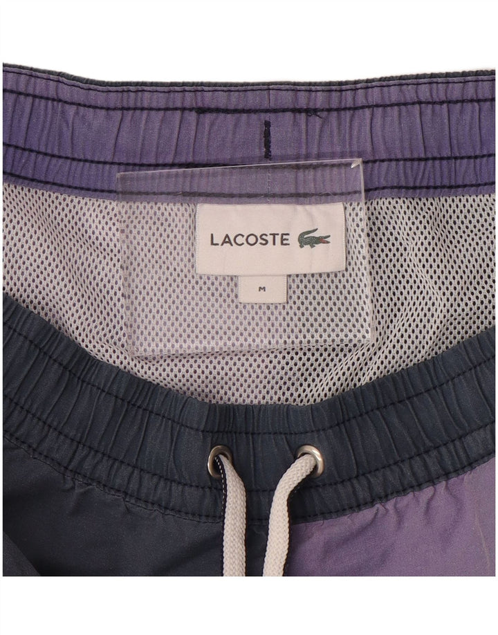 Bañador Lacoste de hombre con estampado gráfico en color block mediano multicolor